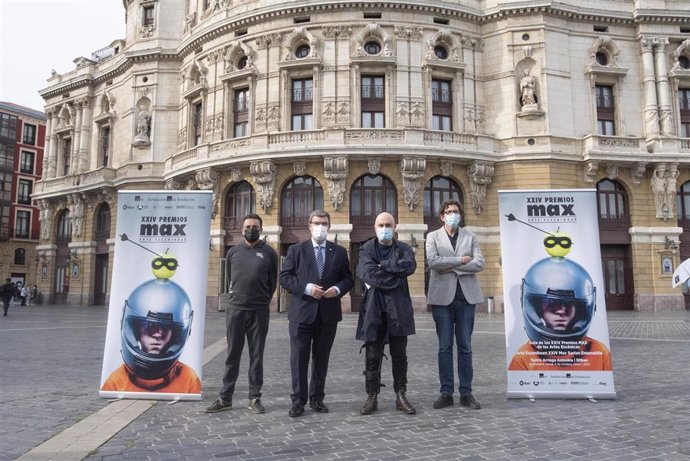 Juan Mari Aburto, Óscar Castaño, Rubén Gutiérrez y Calixto Bieito  presentan la XXIV edición de los Premios Max.