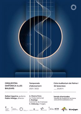 Cartel del primer concierto del ciclo de abono del Auditrium de Palma.