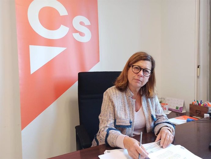 La portavoz de Cs en la Diputación, Carmen Santa María.