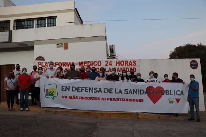 Protestas en defensa de la Atención Primaria.