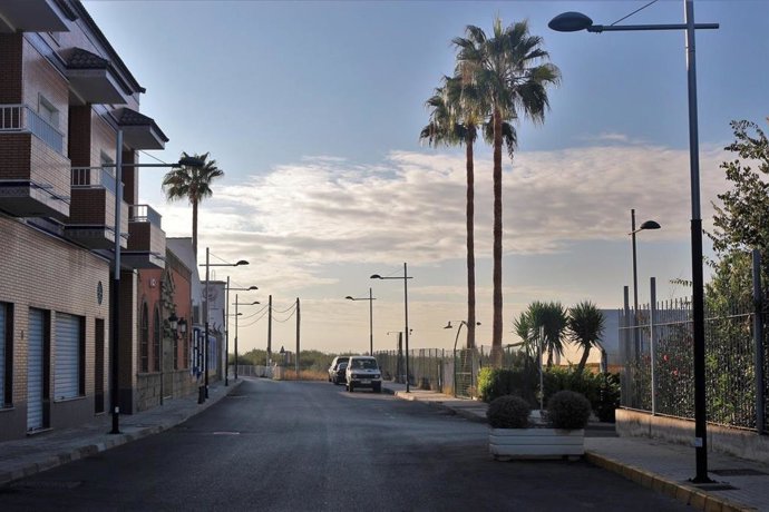 Una calle de Salteras