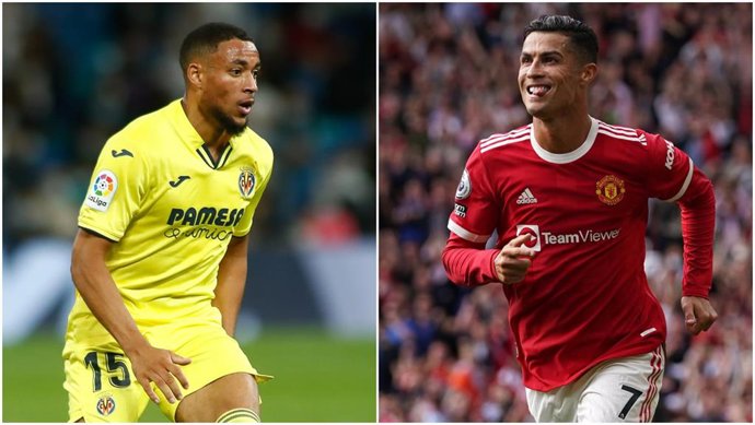 Danjuma (Villarreal) y Cristiano Ronaldo (Manchester United)