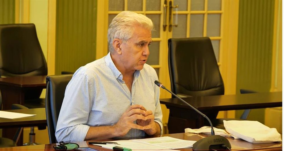 El diputado de El PI Josep Meli, durante la Comisión.
