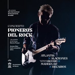 Cartel del concierto de pioneros del rock