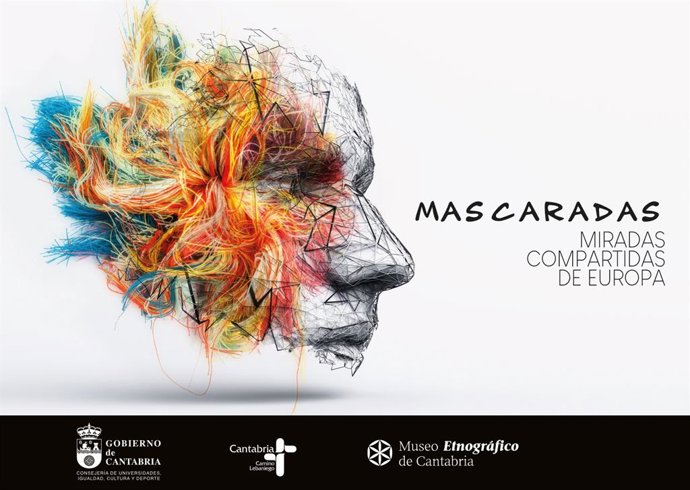 Cartel de la exposición 'Mascaradas, miradas compartidas de Europa'