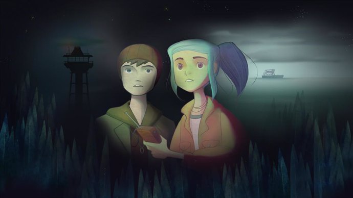 Imagen de Oxenfree, videojuego de Night School Studio.