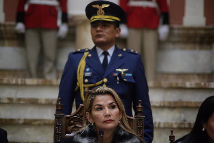 Archivo - La expresidenta de Bolivia Jeanine Áñez.