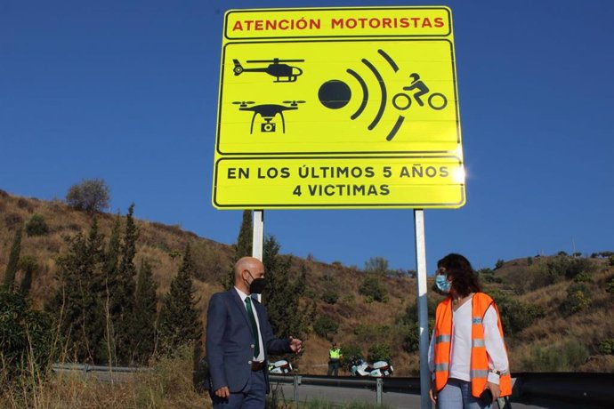 Málaga, tercera provincia española con más señalización de riesgo especial para motoristas