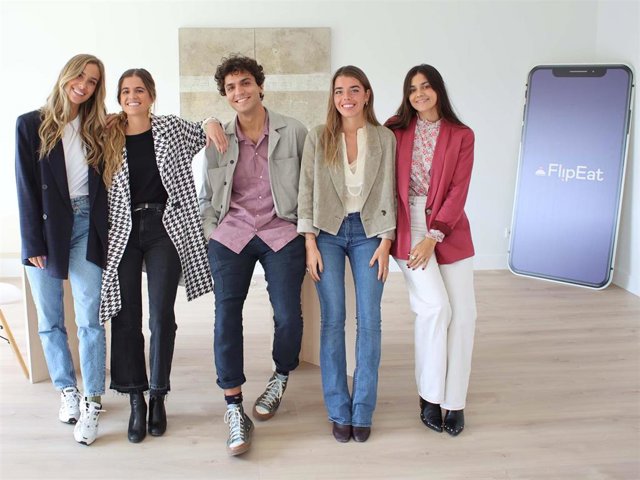María G de Jaime, Tomás Páramo y María Pombo, socios de 'Flipeat', una app para descubrir y reservar en tiempo real los restaurantes más trendy