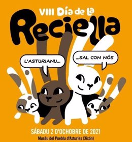 Cartel anunciador del Día de la Reciella 2021, en Gijón