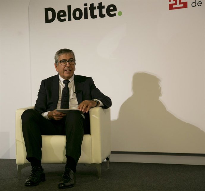 El presidente del Instituto de Crédito Oficial (ICO), José Carlos García de Quevedo, en el XVIII Encuentro Financiero.
