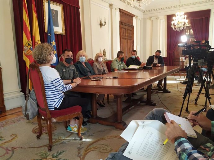 Presentación del balance de los rescates de verano en el Pirineo en la Subdelegación del Gobierno de Huesca.
