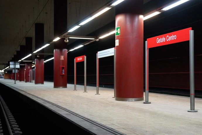Archivo - Estación de Getafe Centro, en la línea C4 de Cercanías Madrid, a 15 de julio de 2021, en Getafe, Madrid (España). 
