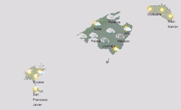 Predicción meteorológica para hoy jueves, 30 de septiembre, en Baleares.