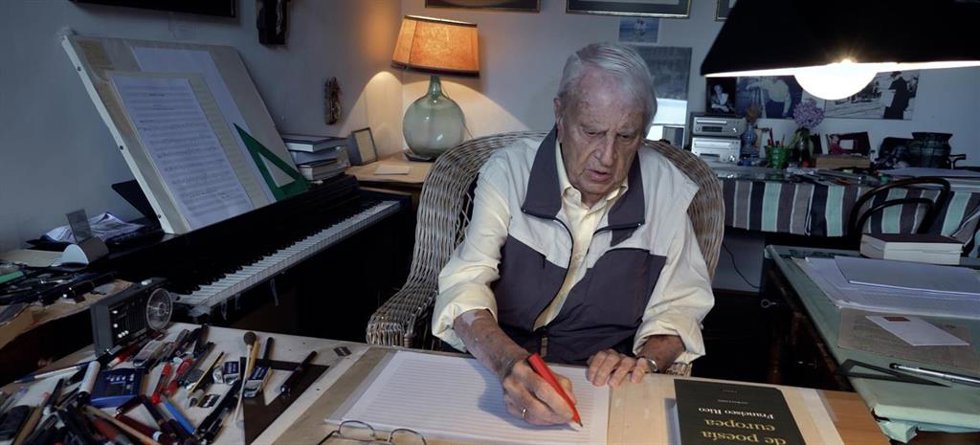 Imagen del compositor Cristóbal Halffter del documental 'Halffter, 90 compases', de Juan Vicente Chuliá.