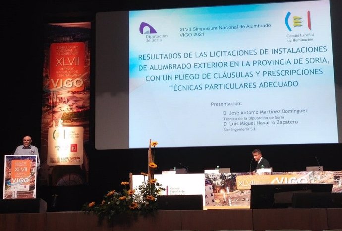 La Diputación de Soria participa con dos ponencias en el XLVII Simposium Nacional de Alumbrado en Vigo .