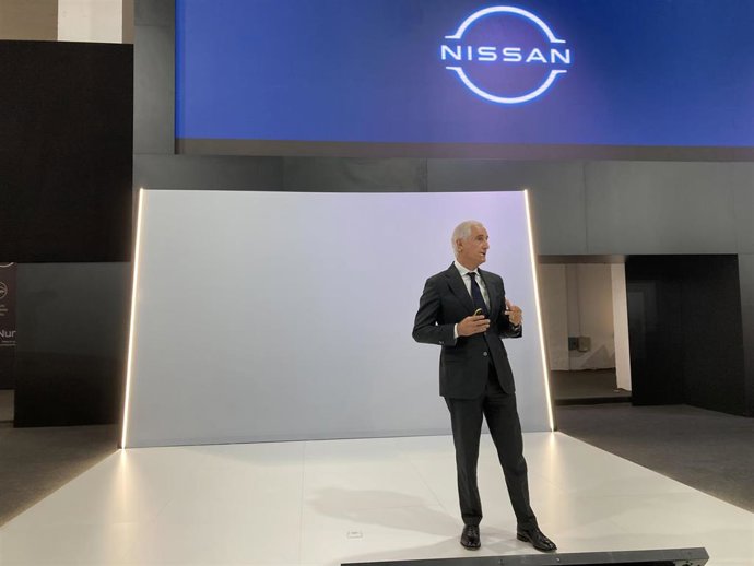 El consejero director general de Nissan Iberia, Bruno Matucci, durante la presentación.