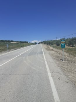 La A-6076 a su paso por Mengíbar (Jaén)