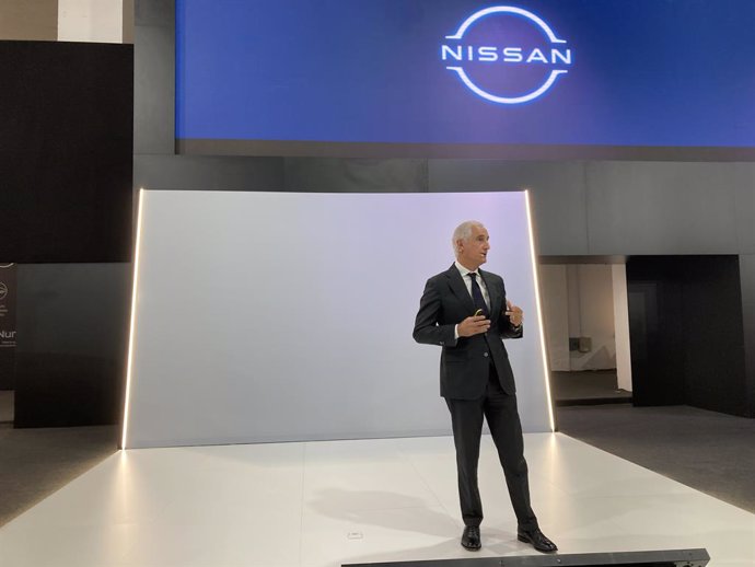 El conseller director general de Nissan Iberia, Bruno Matucci, durant la presentació