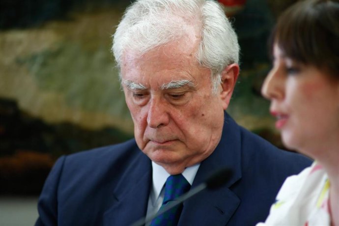 Archivo - El político y diplomático Javier Ruperez asiste a la presentación en Madrid del libro 'La OTAN en el diseño de la política exterior de los gobiernos de UCD. El papel de Javier Rupérez'.