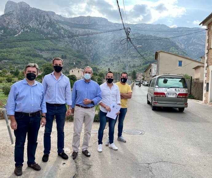 El portavoz del Grupo Popular en el Consell de Mallorca, Lloren Galmés, en Sóller.