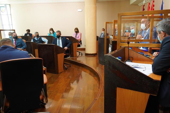Pleno ordinario de la Diputación de Segovia.
