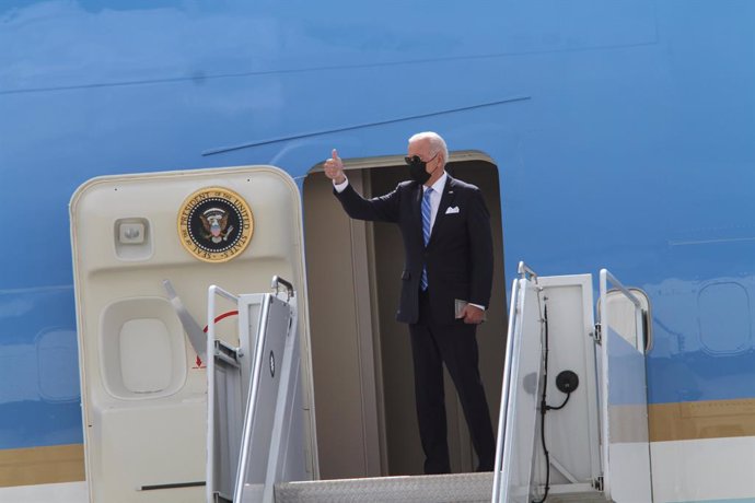 21 September 2021, US, New York: US President Joe Biden leaves New York City after delivering remarks at the 76th session of the United Nations General Assembly. Photo: Bruce Cotler/ZUMA Press Wire/dpa