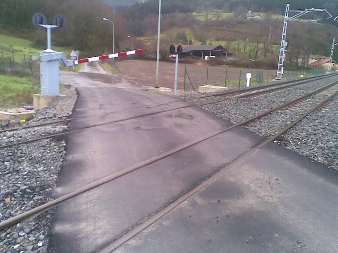 Paso a nivel en Amorebieta