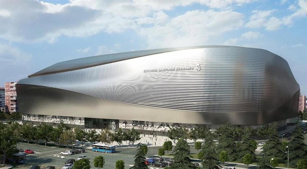 Archivo - Recreación del nuevo estadio Santiago Bernabéu.