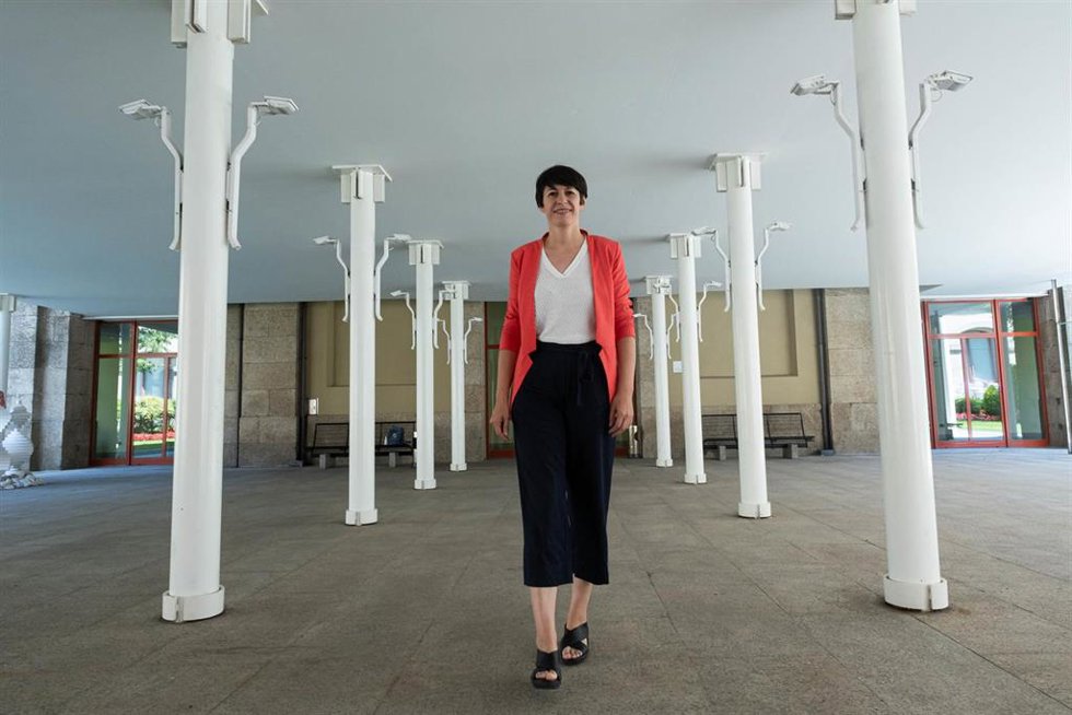 Archivo - La portavoz nacional del BNG, Ana Pontón, durante una entrevista para Europa Press en el Parlamento de Galicia, a 15 de julio de 2021, en Santiago de Compostela, A Coruña, Galicia (España).