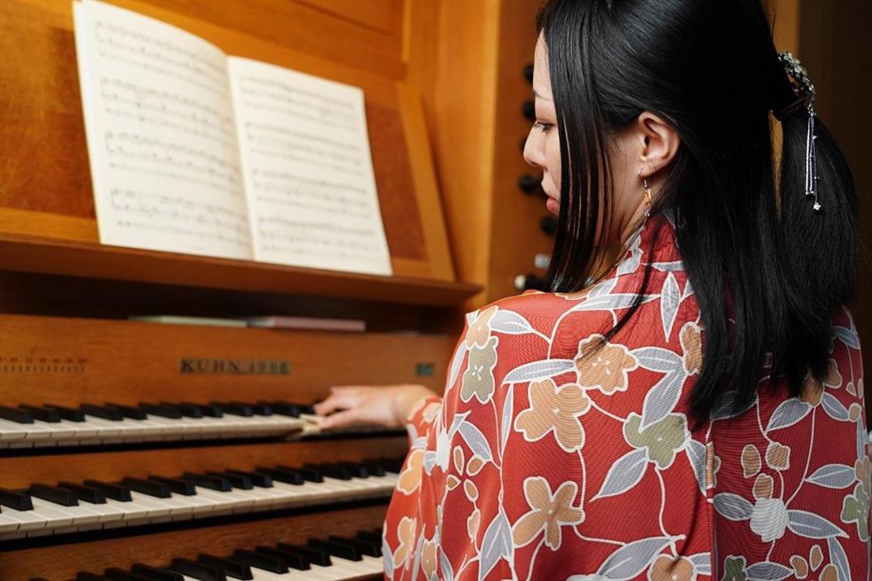 La organista Hina Ikawa