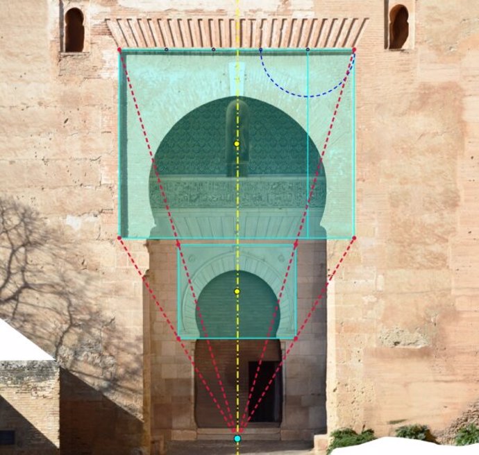 Análisis de la Puerta de la Justicia (Alhambra) en los 'Paseos Matemáticos Al-Ándalus'