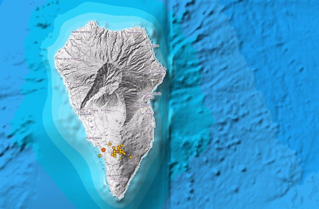Actividad sísmica en Fuencaliente, al sur de La Palma