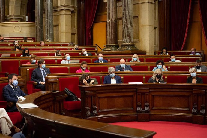 Imagen de archivo - La bancada socialista, en el Parlament de Cataluña, durante el Debate de Política General, a 29 de septiembre de 2021, en Barcelona, Catalunya (España). 