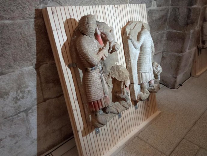 Representación de la 'Matanza de los inocentes' hallada durante las obras de restauración de la Catedral de Santiago