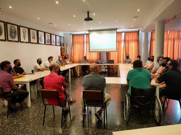 El gerente del IBE, Ferran Rosa, en el acto en Menorca.