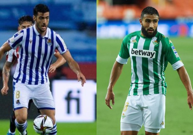 Mikel Merino y Nabil Fekir