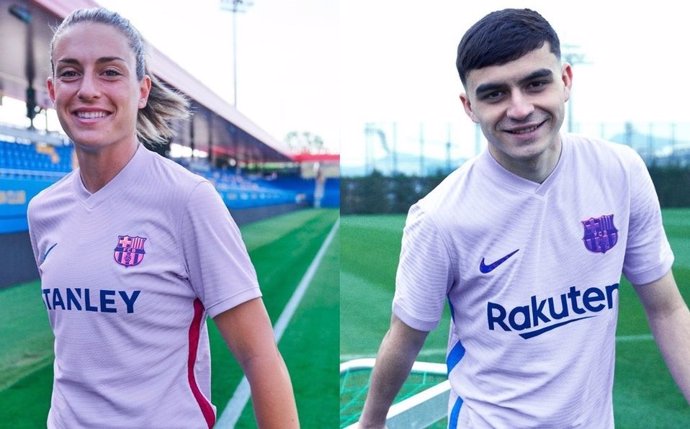 Alexia Putellas y Pedro González, Pedri, jugadores del FC Barcelona