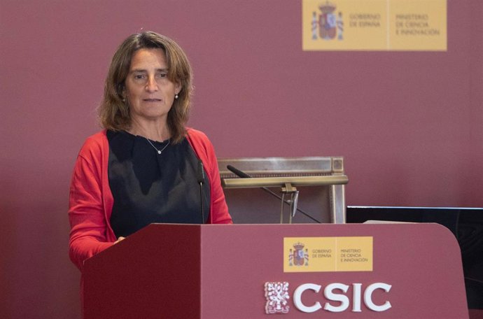 La vicepresidenta tercera y ministra para la Transición Ecológica y el Reto Demográfico, Teresa Ribera.