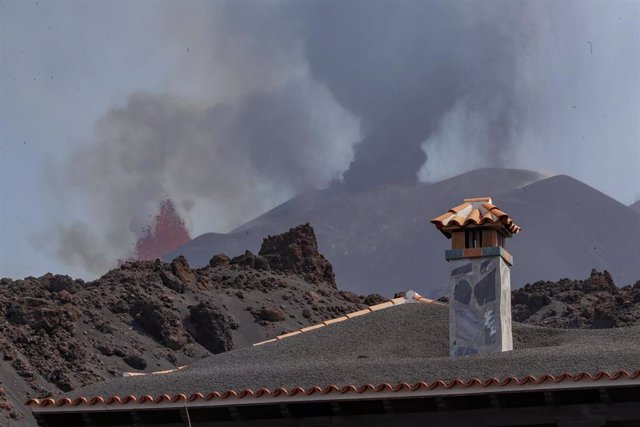 Fotografía de la colada sur de la lava tras la erupción del volcán de La Palma.