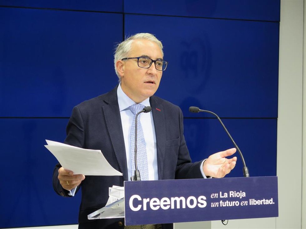 El portavoz del PP en el Parlamento de La Rioja, Jesus Ángel Garrido