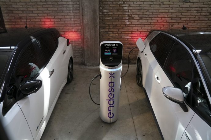 Punto de recarga eléctrica de Endesa X.