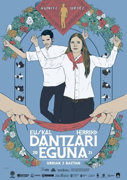 2021Eko Euskal Herriko Dantzari Egunaren Kartela.