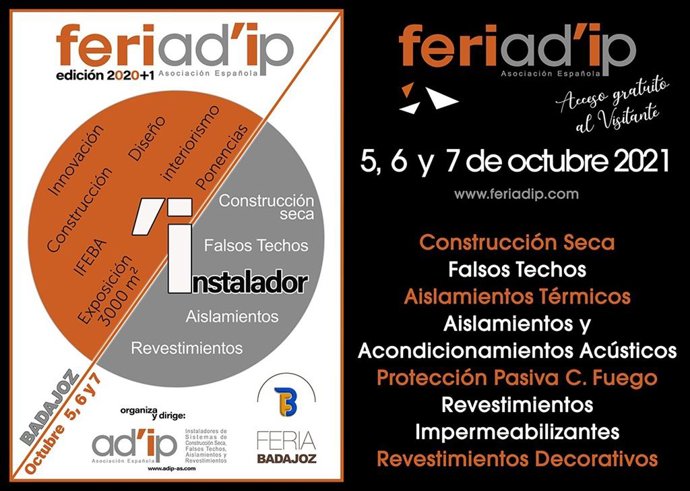 FERIAD'ip, Días 5, 6 Y 7 De Octubre En IFEBA - BADAJOZ