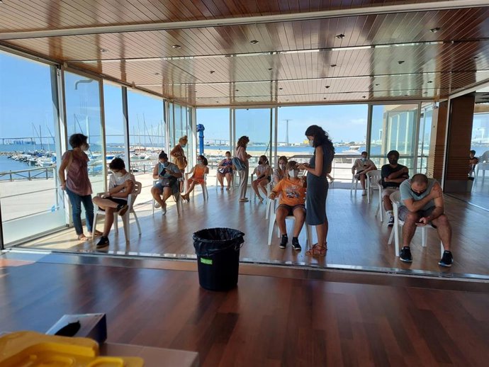 Vacunación contra el Covid-19 en Cádiz.