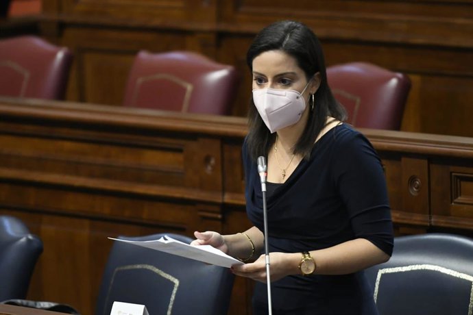 Archivo - La consejera de Turismo del Gobierno de Canarias, Yaiza Castilla