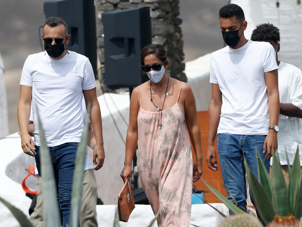 Anabel Pantoja, cabizbaja a pocas horas de su boda