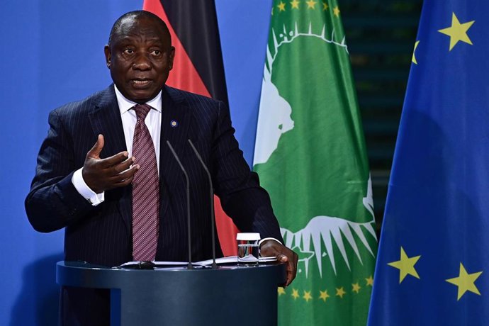 Archivo - El presidente de Sudáfrica, Cyril Ramaphosa