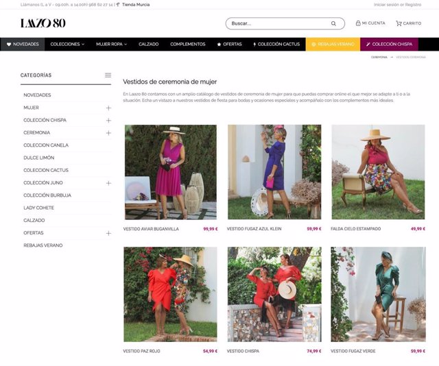 Laazo 80, tienda online