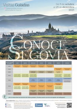 Cartel de la campaña turística 'Conoce Segovia'.